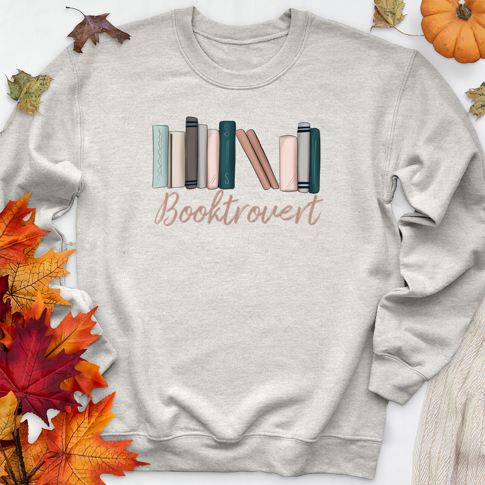 booktrovert color premium crewneck sweatshirt