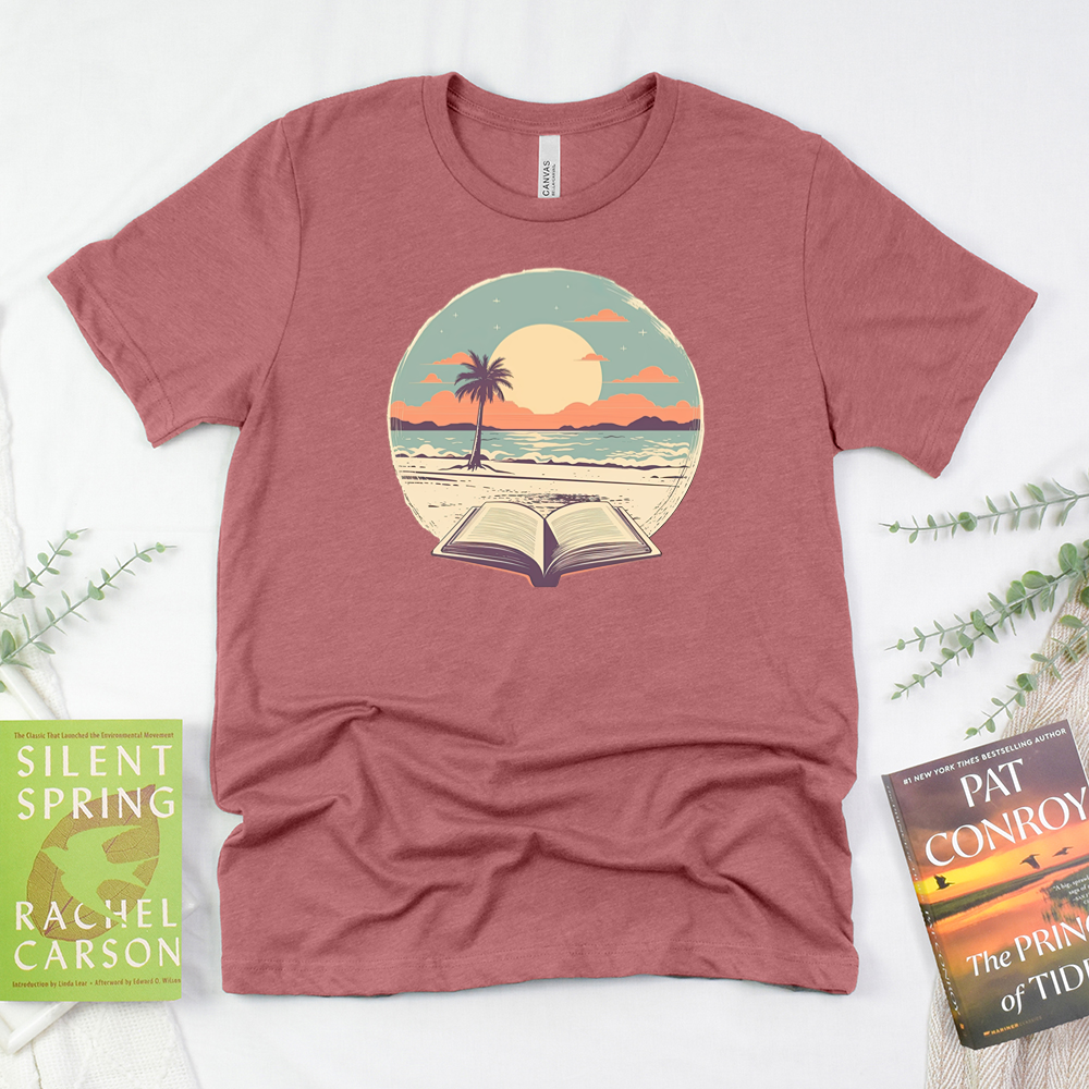 beachside books unisex tee