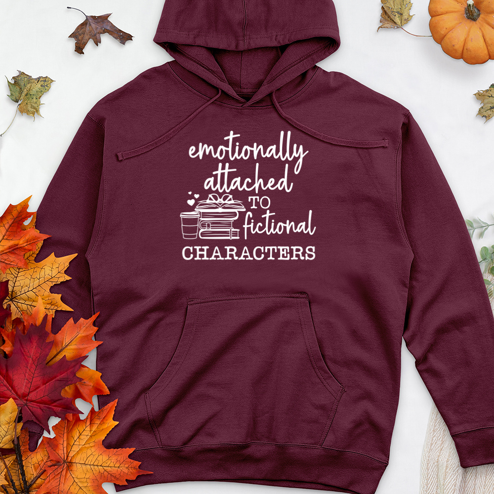 emotionally attached premium hooded sweatshirt