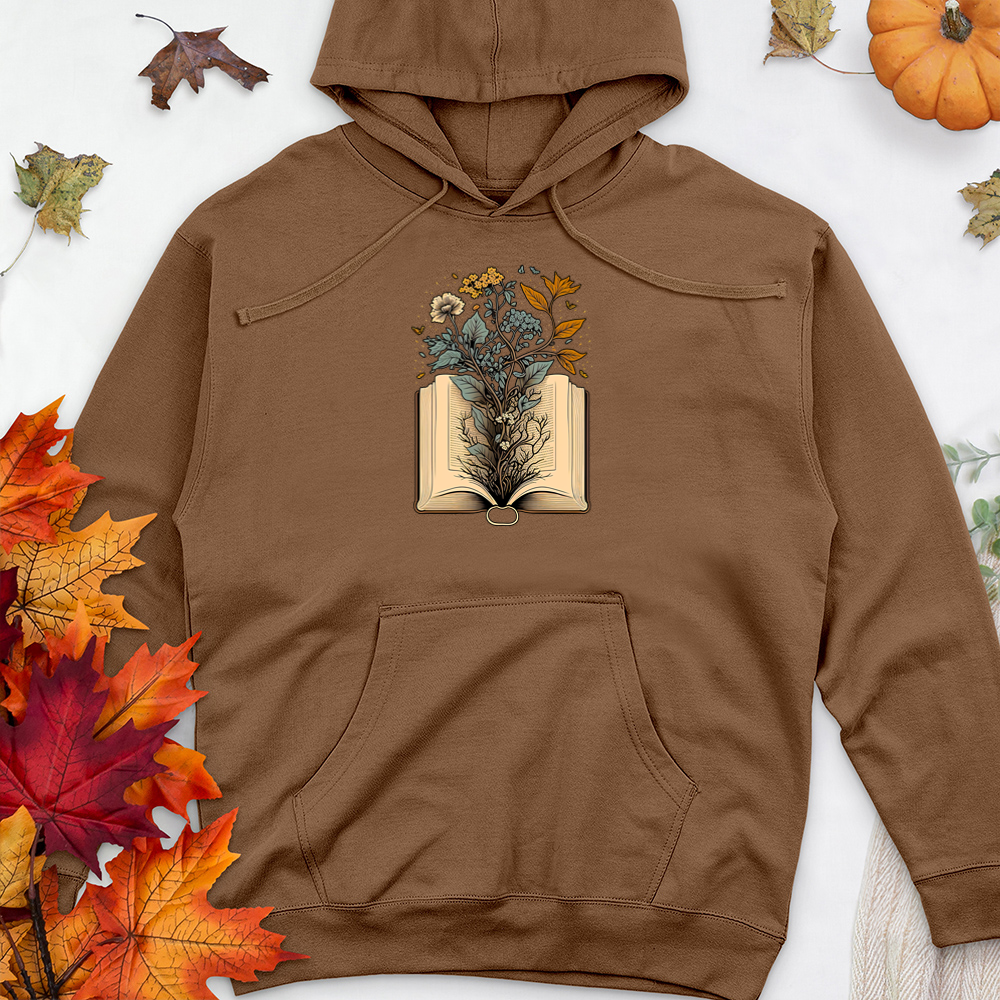 growing book premium hooded sweatshirt