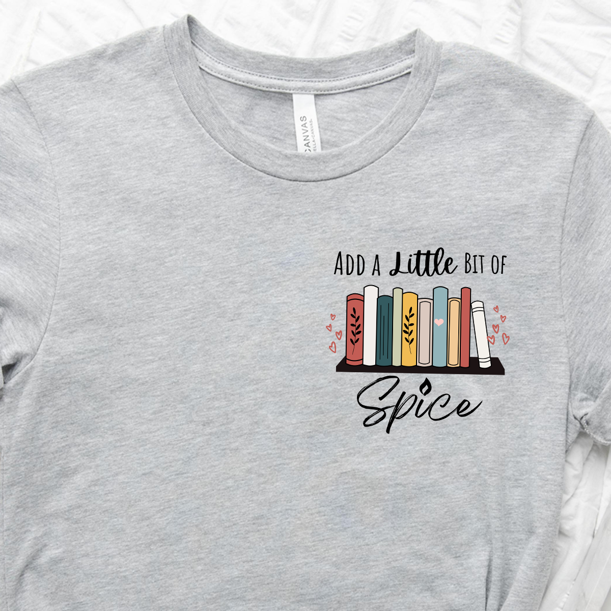 bit of spice bookshelf unisex tee