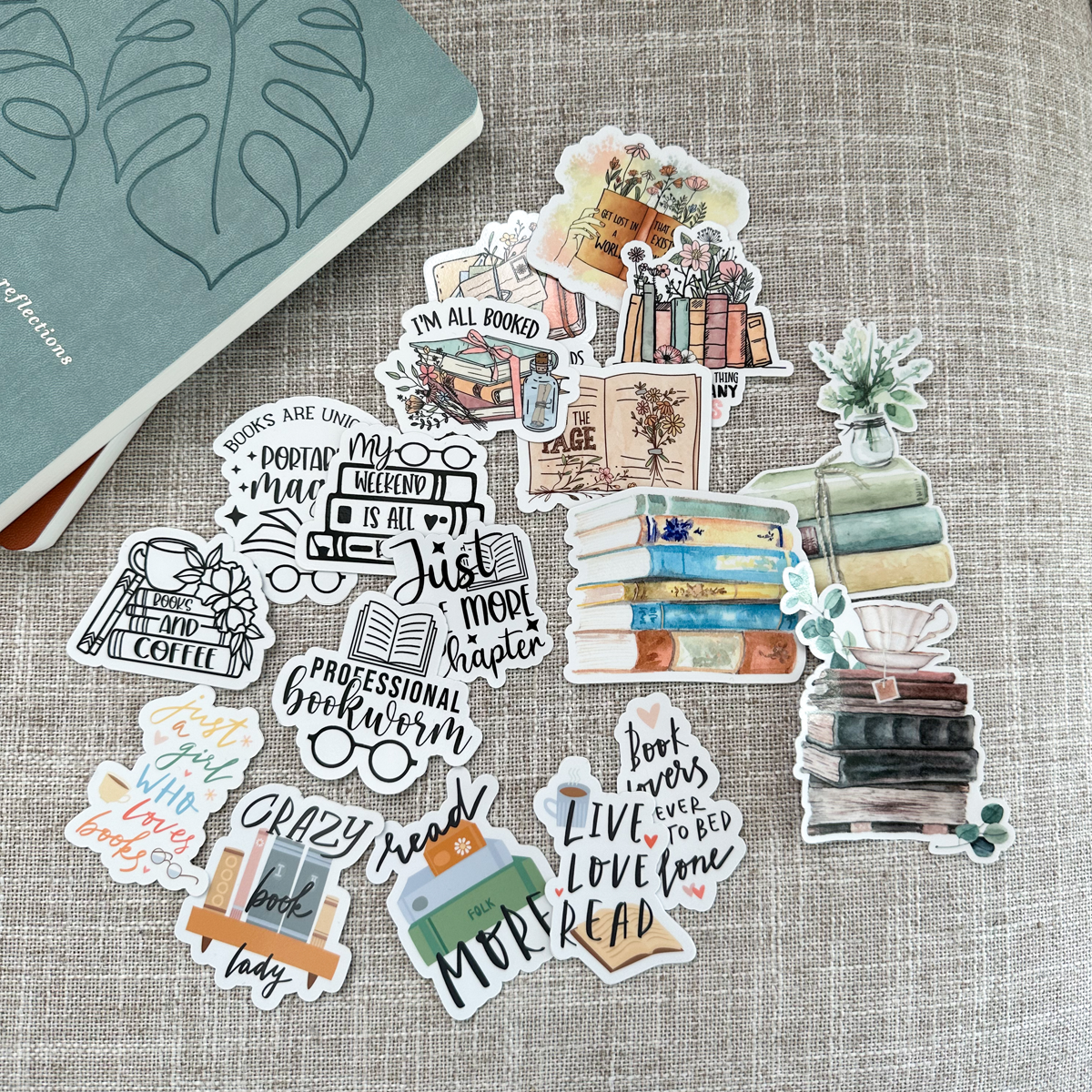 book sticker pack bundle