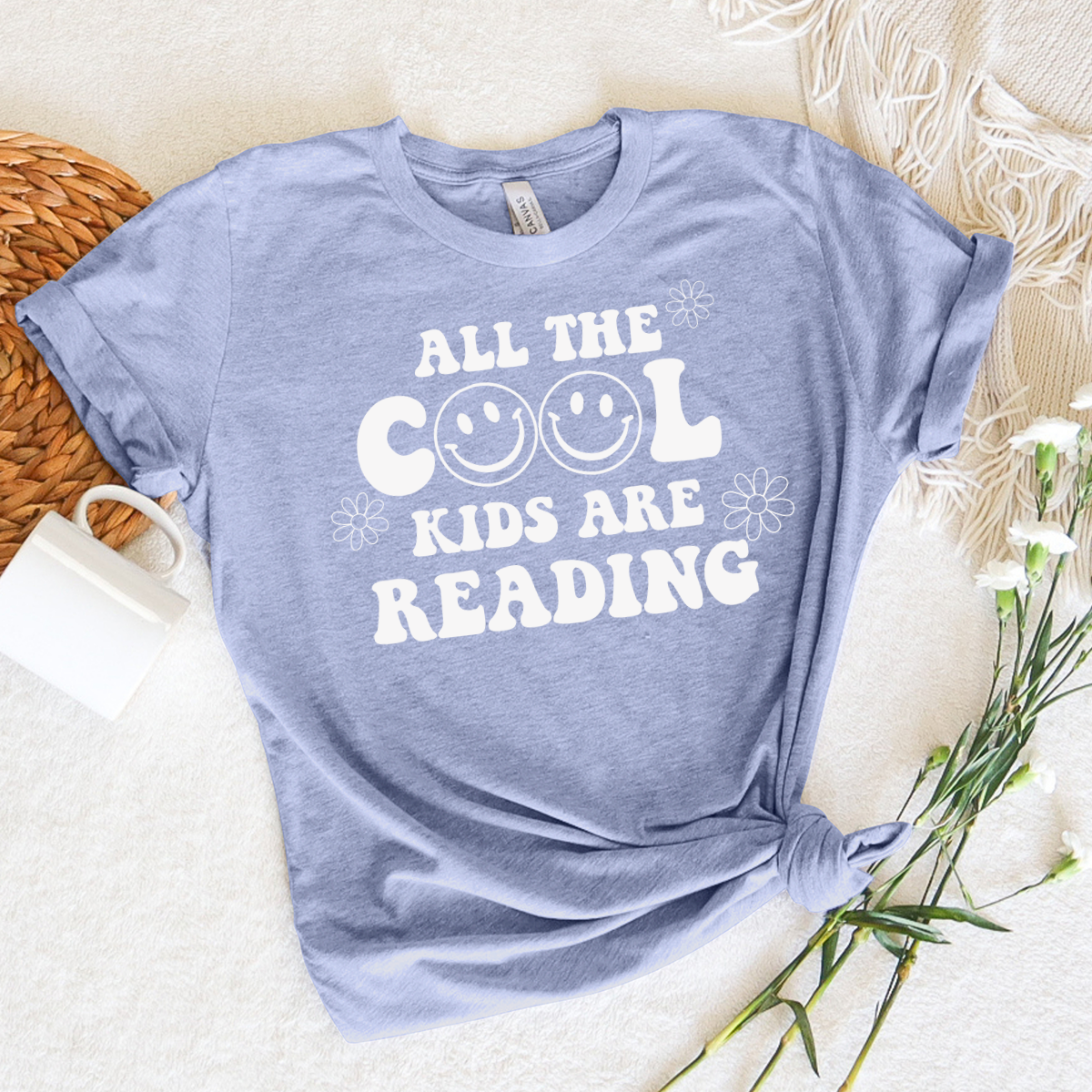 all the cool kids are reading unisex tee