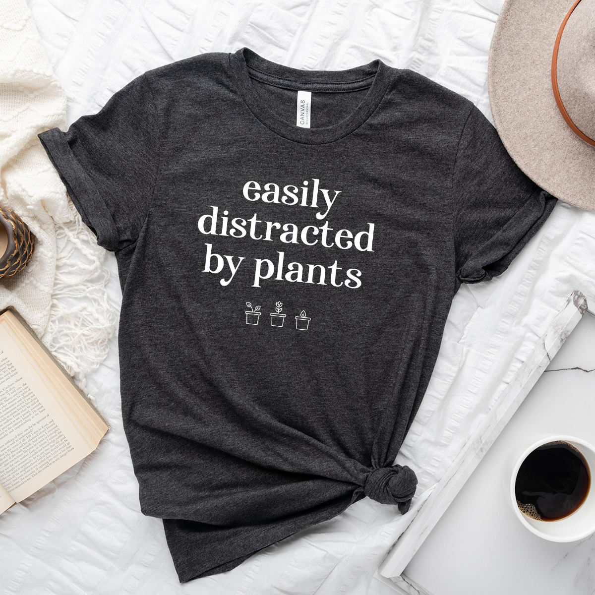 easily distracted by plants unisex tee