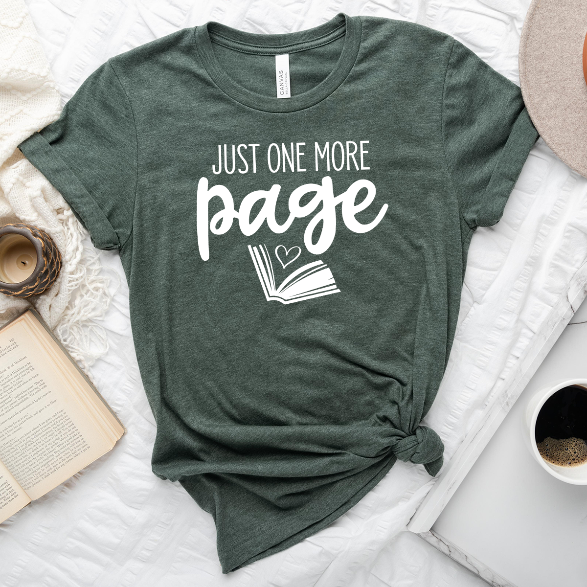 just one more page unisex tee