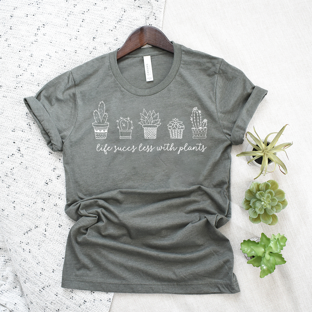 life succs less with plants unisex tee