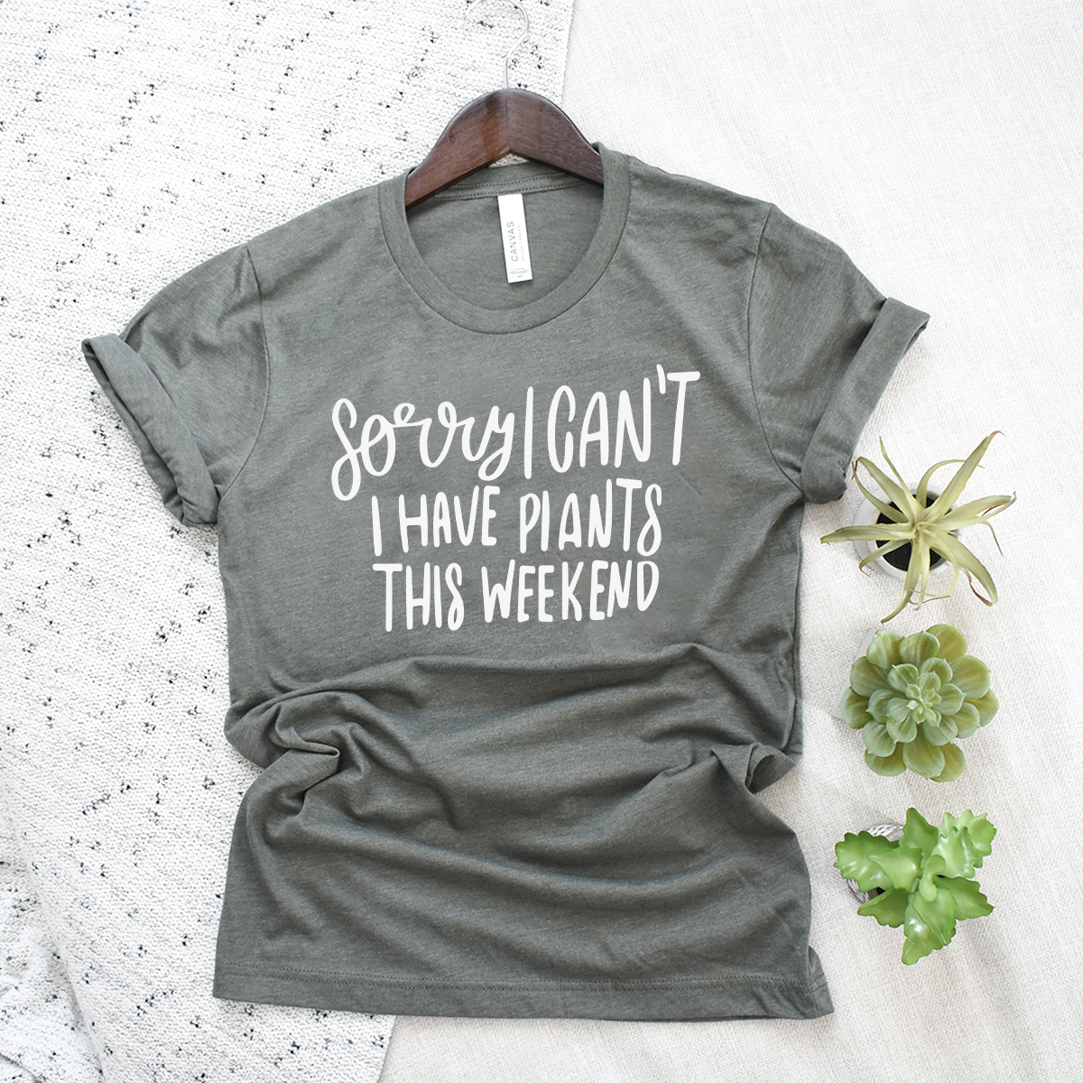 I can't I have plants unisex tee