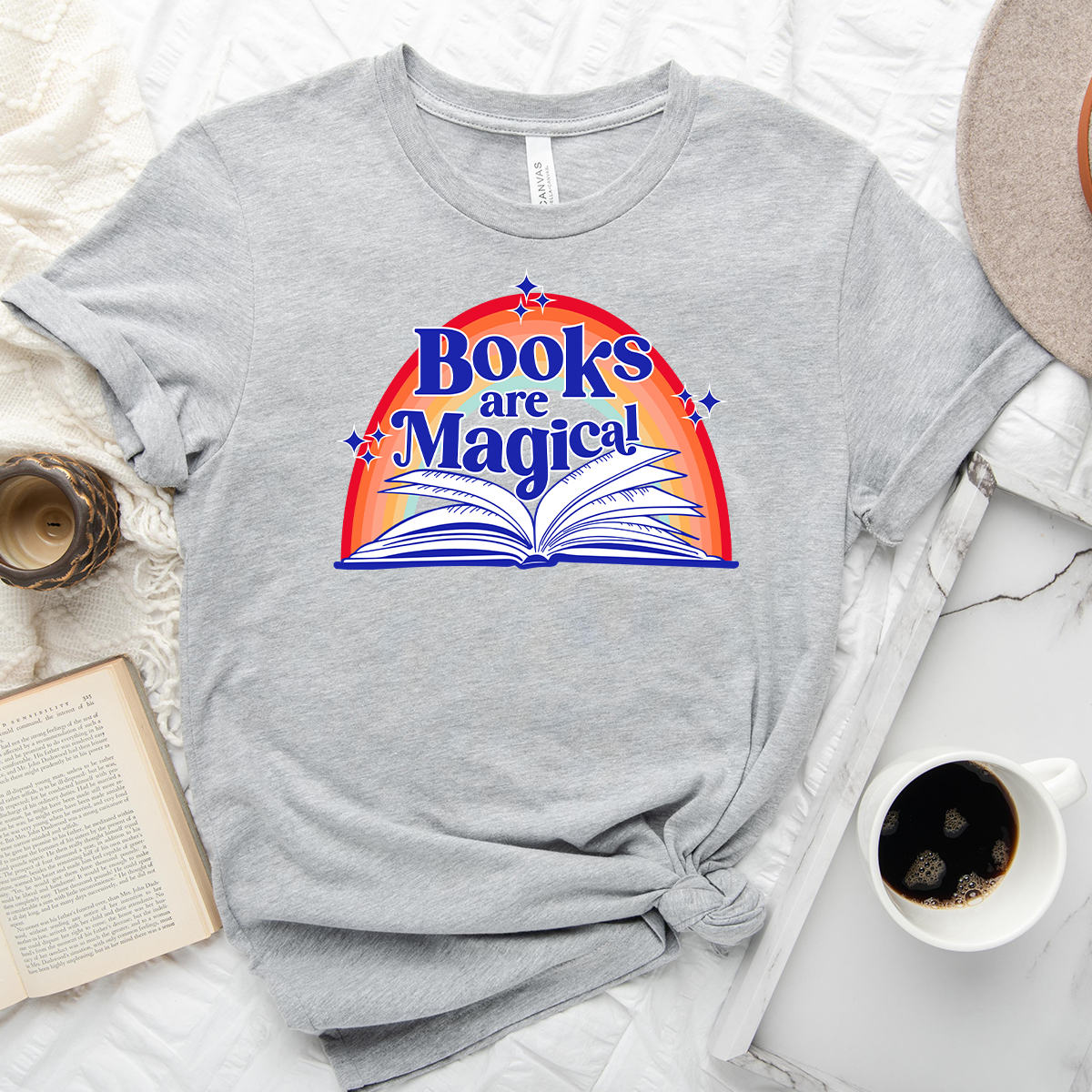 rainbow books are magical unisex tee