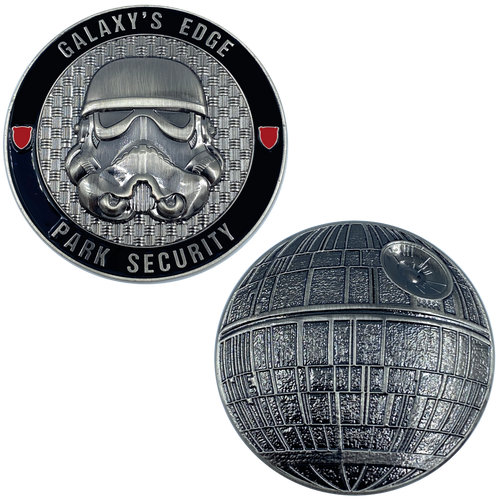 Starbucks Coffee Star Wars Mandalorian Parody Apron Challenge Coin Storm  Trooper The Child Sign Language Challenge Coin BL15-004