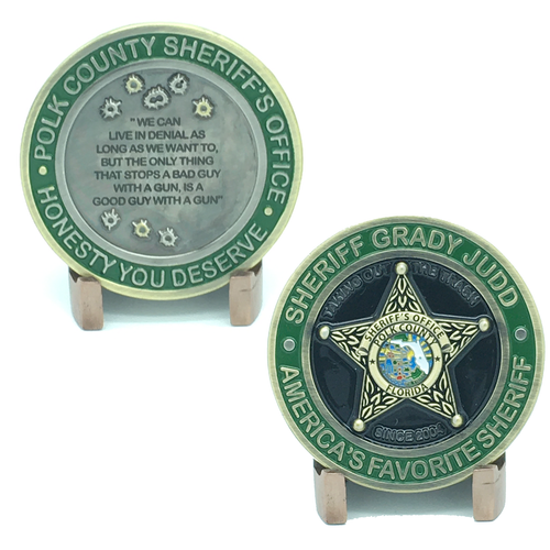 Polk County Sheriff Grady Judd Quotes Version 3 Challenge Coin Mr 008 Www Challengecoincreations Com