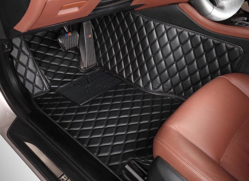 Custom Fit Floor Mats Black And Black Stitching Jcbmats