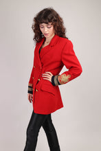 80s Red Military Jacket