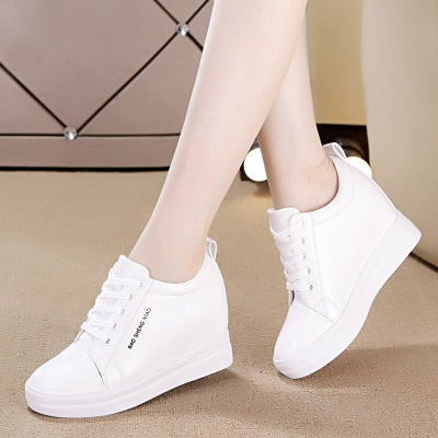 tenis blancos plataforma mujer