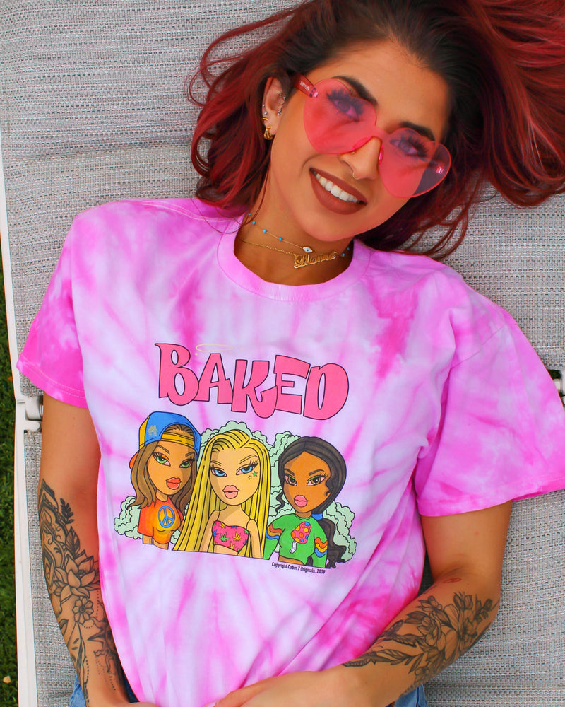 Baked Babes Tie Dye T Shirt Cabin 7 Originals 