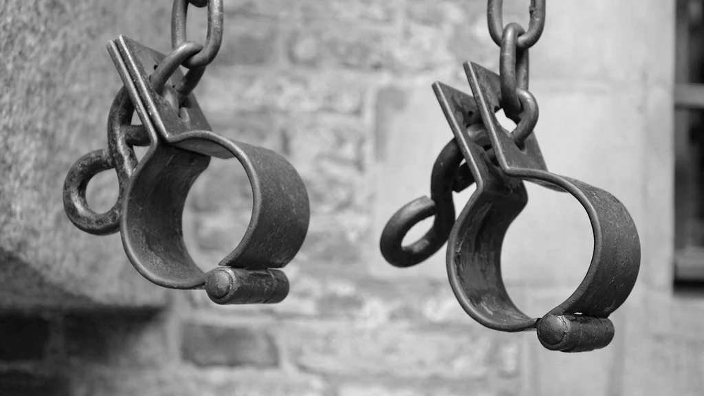 The shackles of slavery