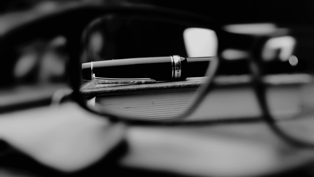 Much Ado About Nothing - Pen and Glasses