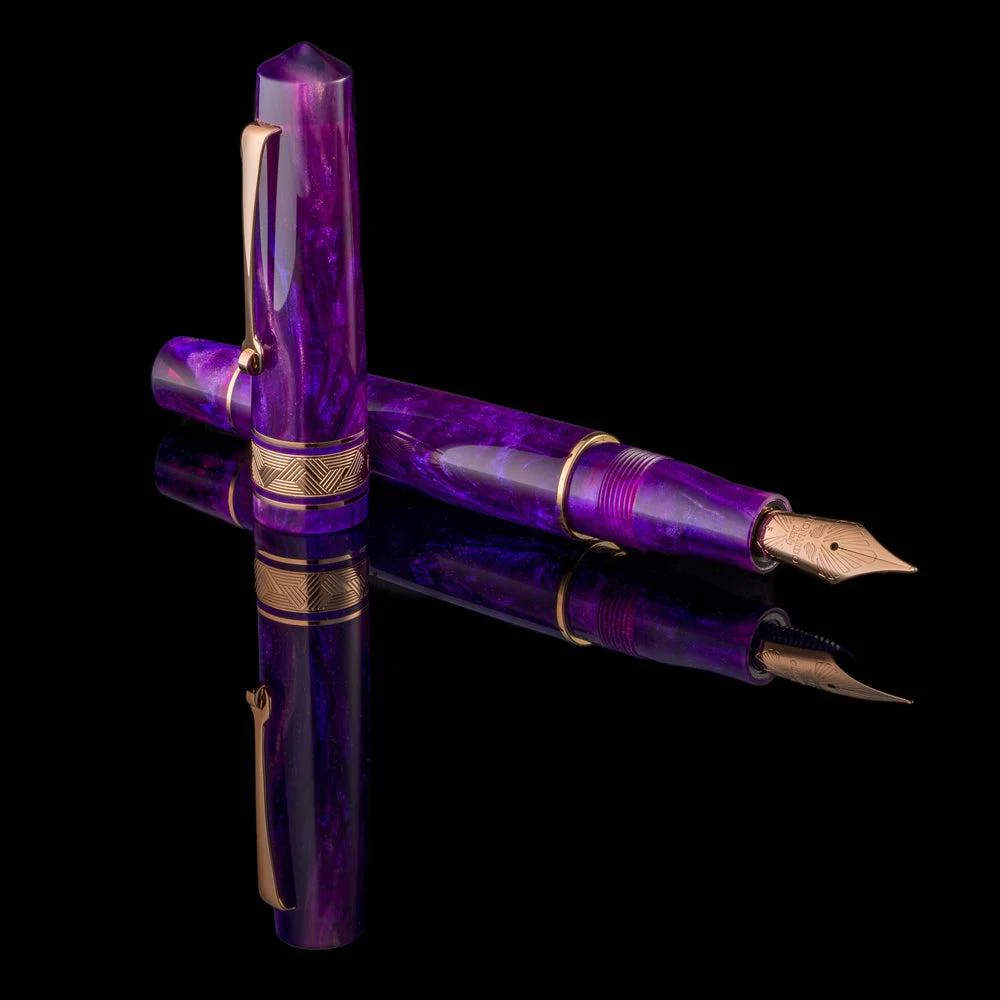 EndlessPens's 5th Year Birthday Bash! - Leonardo Momento Zero Fioritura Viola Fountain Pen