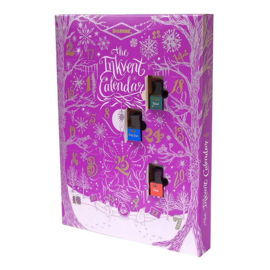 Christmas Gift Ideas for Her - Diamine The Inkvent Calendar Purple Edition Ink Set