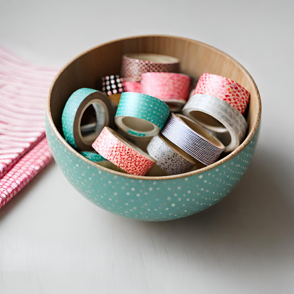 How to Store Washi Tape - Bowls