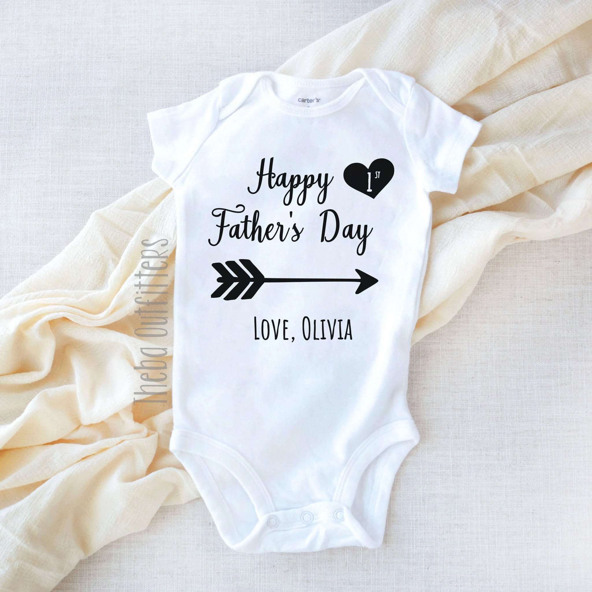 Download Happy 1st Father S Day Onesie Theba Outfitters