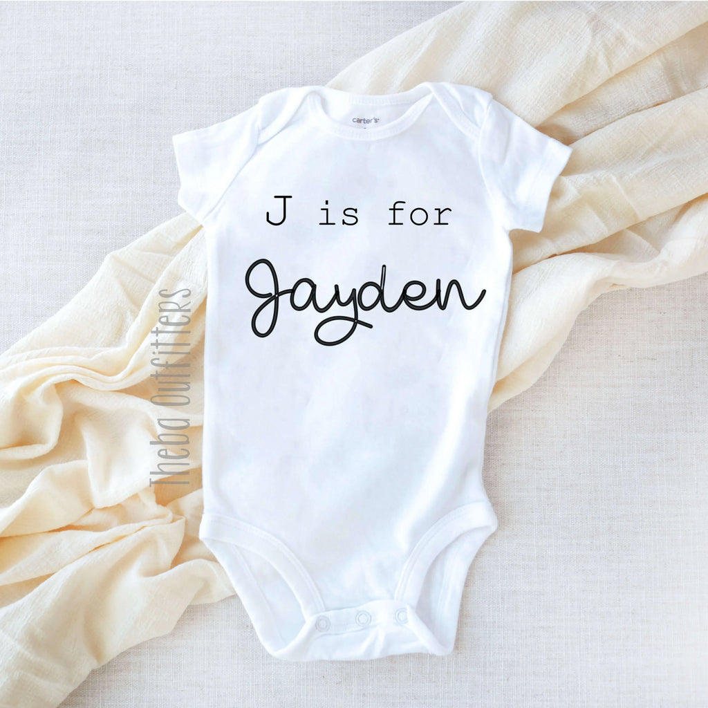 customized onesie for baby girl