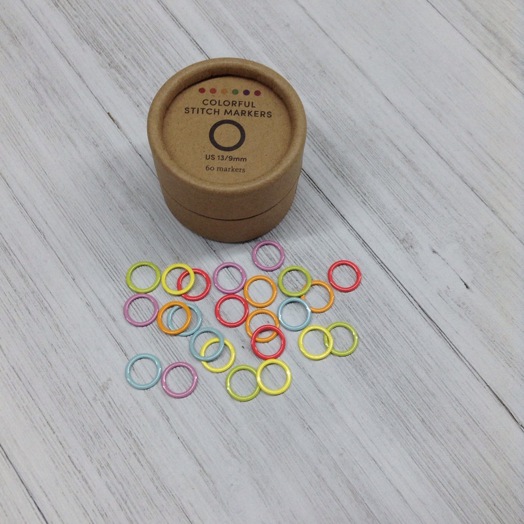 CocoKnits Colored Ring Stitch Markers - Woolyn