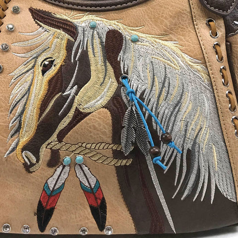 Justin West Laser Cut and Embroidered Horse 
