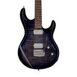 Sterling by Music Man LK100 Steve Lukather Signature Electric Guitar, Flame Maple Blueberry Burst