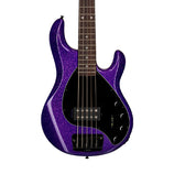 Sterling by Music Man Ray35 5-String Bass Guitar, Purple Sparkle