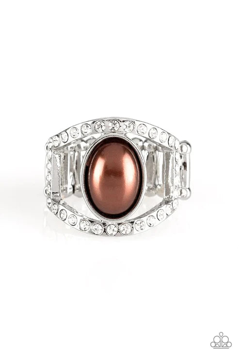 Radiant Riches Brown Pearl Ring