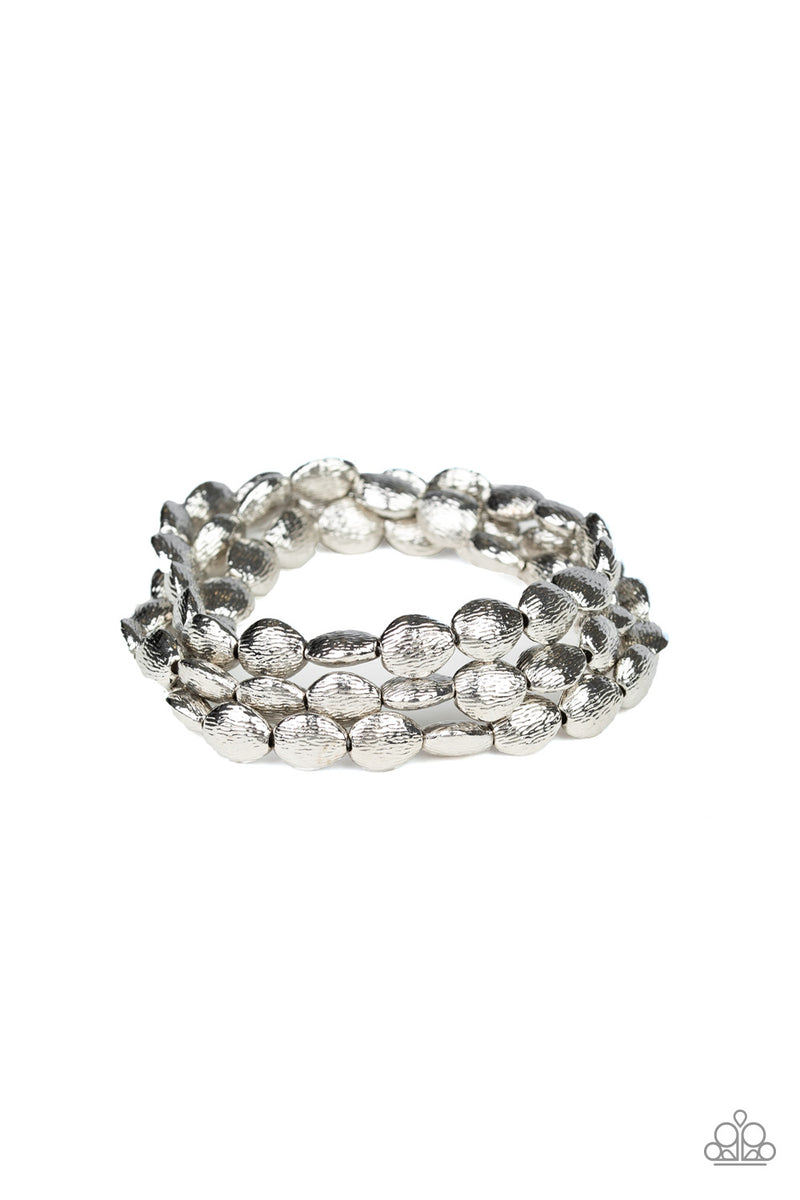 Paparazzi - Basic Bliss Silver Bracelet Paparazzi Accessories Vivacious ...