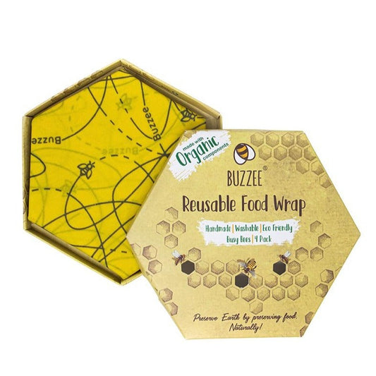 Buzzee 4-pack Beeswax Wraps - 20689925