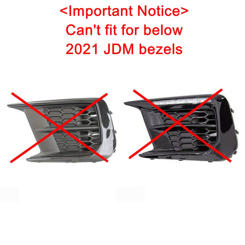2018-2020 WRX STI  JDM Style Paint Matched Bezel Covers (OE Bezels)