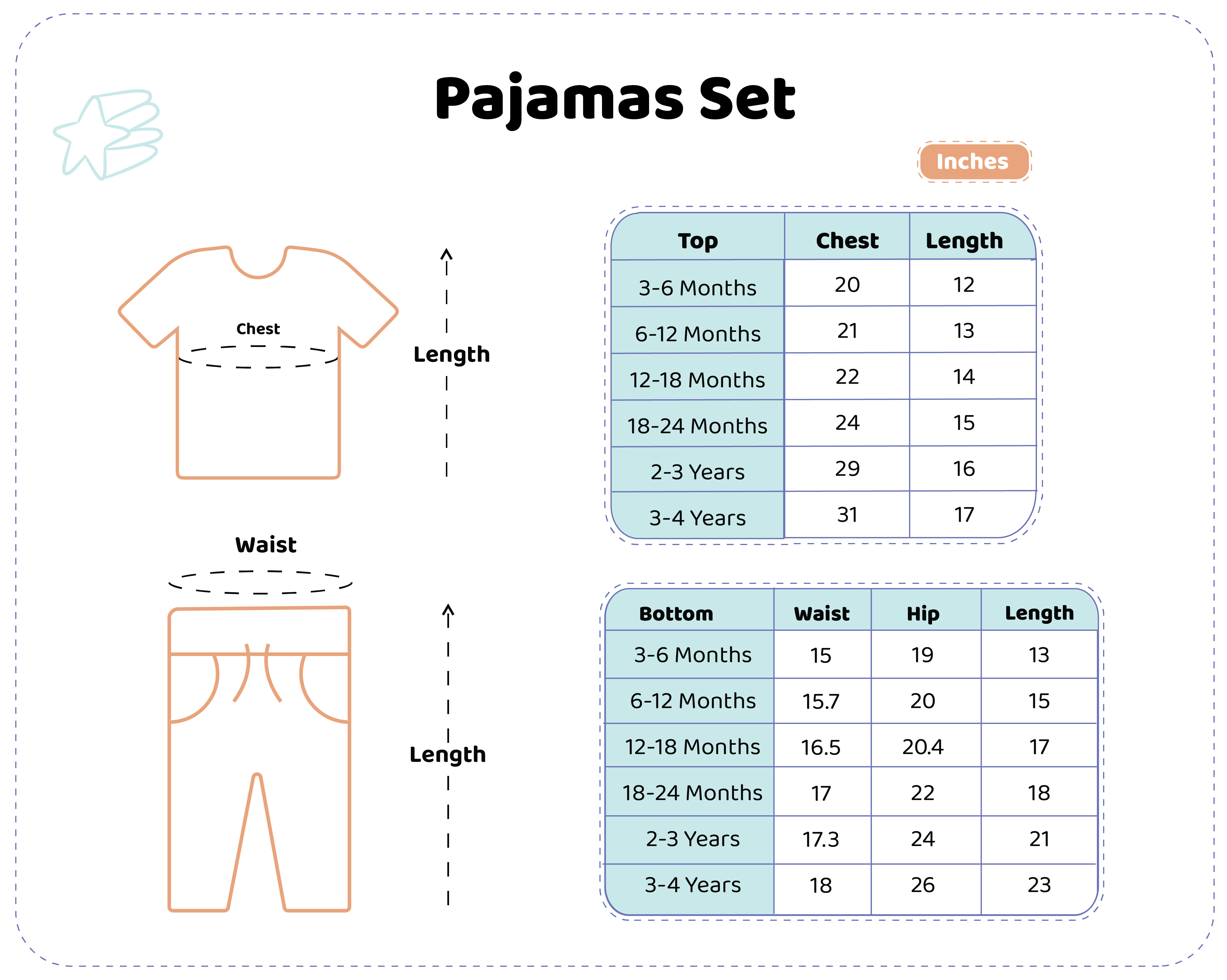 Pajama Set M6 to Y4