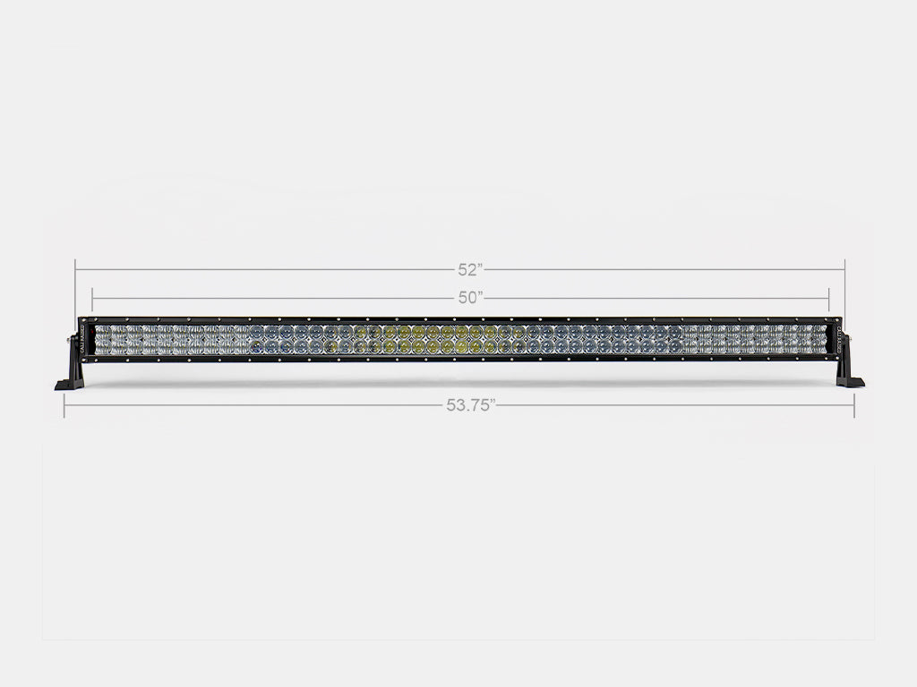 52" CURVED 5D Dual Row 5D Optic OSRAM LED Bar - Spot