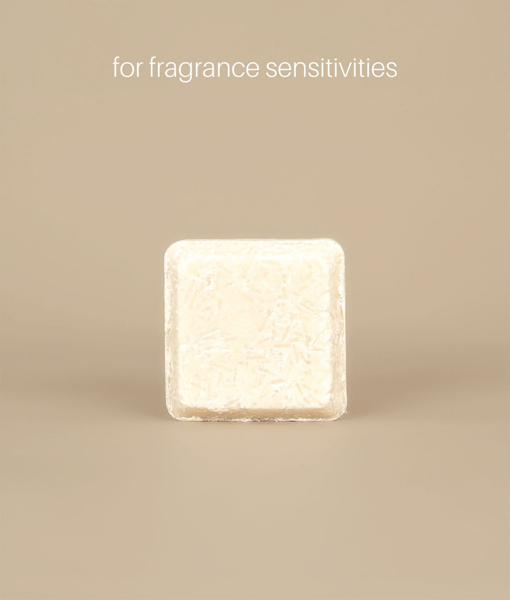 Small square white Unscented suds shampoo bar