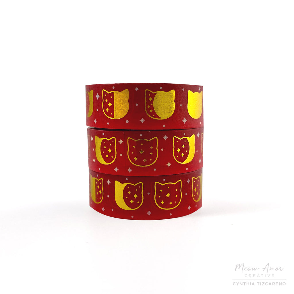 Christmas Woods - Foiled Washi Tape with Pink Snow – Linouspots