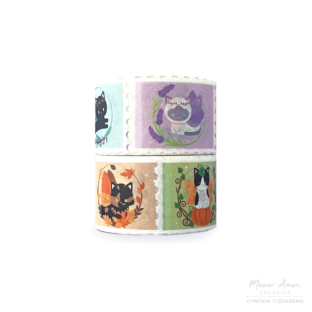 Coffee Cat Stamp Washi Tape – Meow Amor Creative