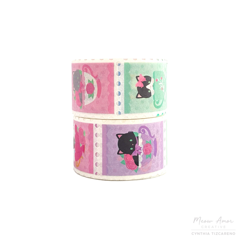 Coffee Cat Stamp Washi Tape – Meow Amor Creative