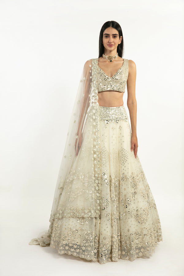 Abhinav Mishra created a collection of mirror work lehengas inspired by  sultry summers in Marrakech | Vogue India