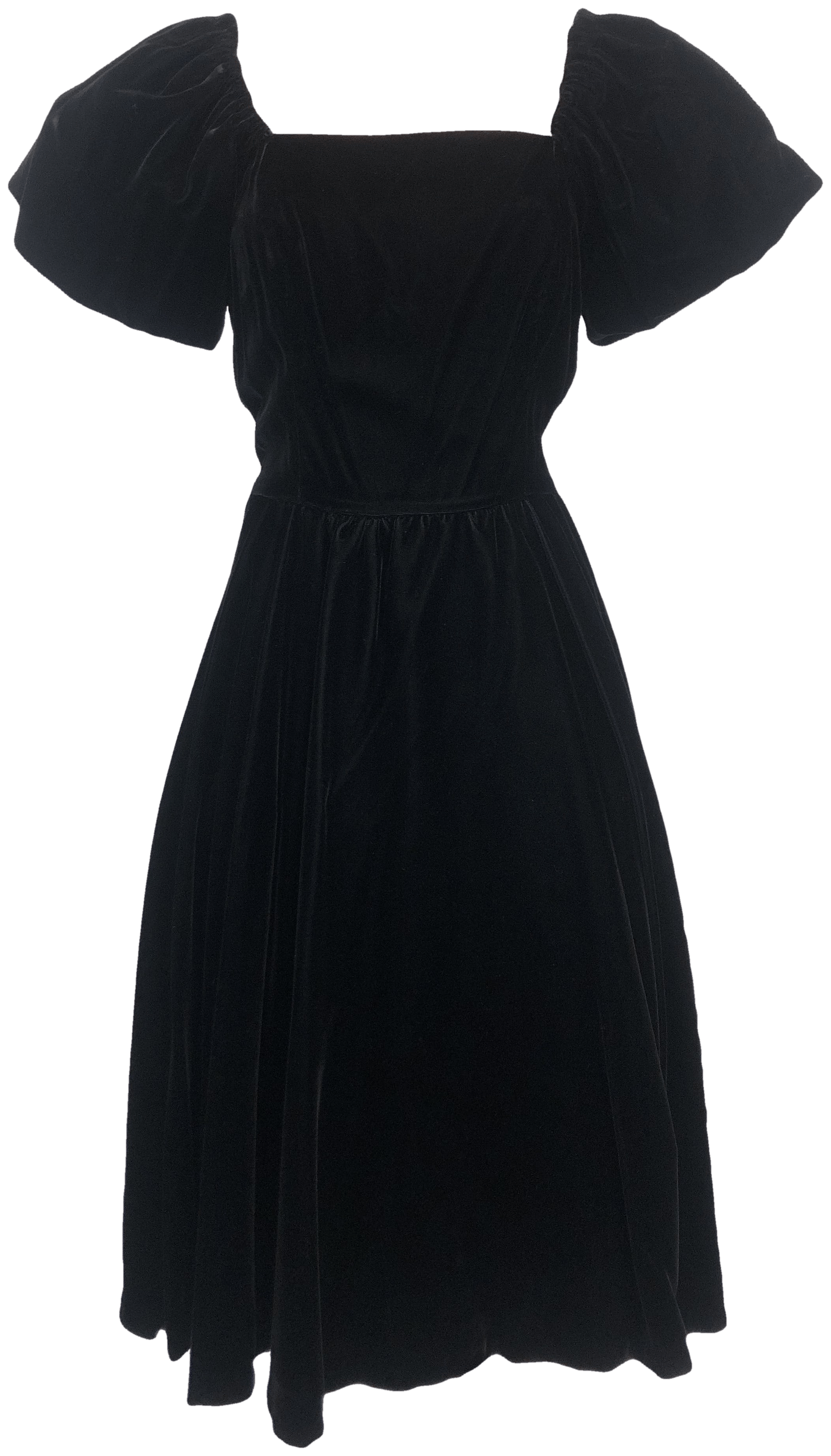 Vintage 50’s Puff Sleeve Velvet Dress by Karin Stevens | Shop THRILLING
