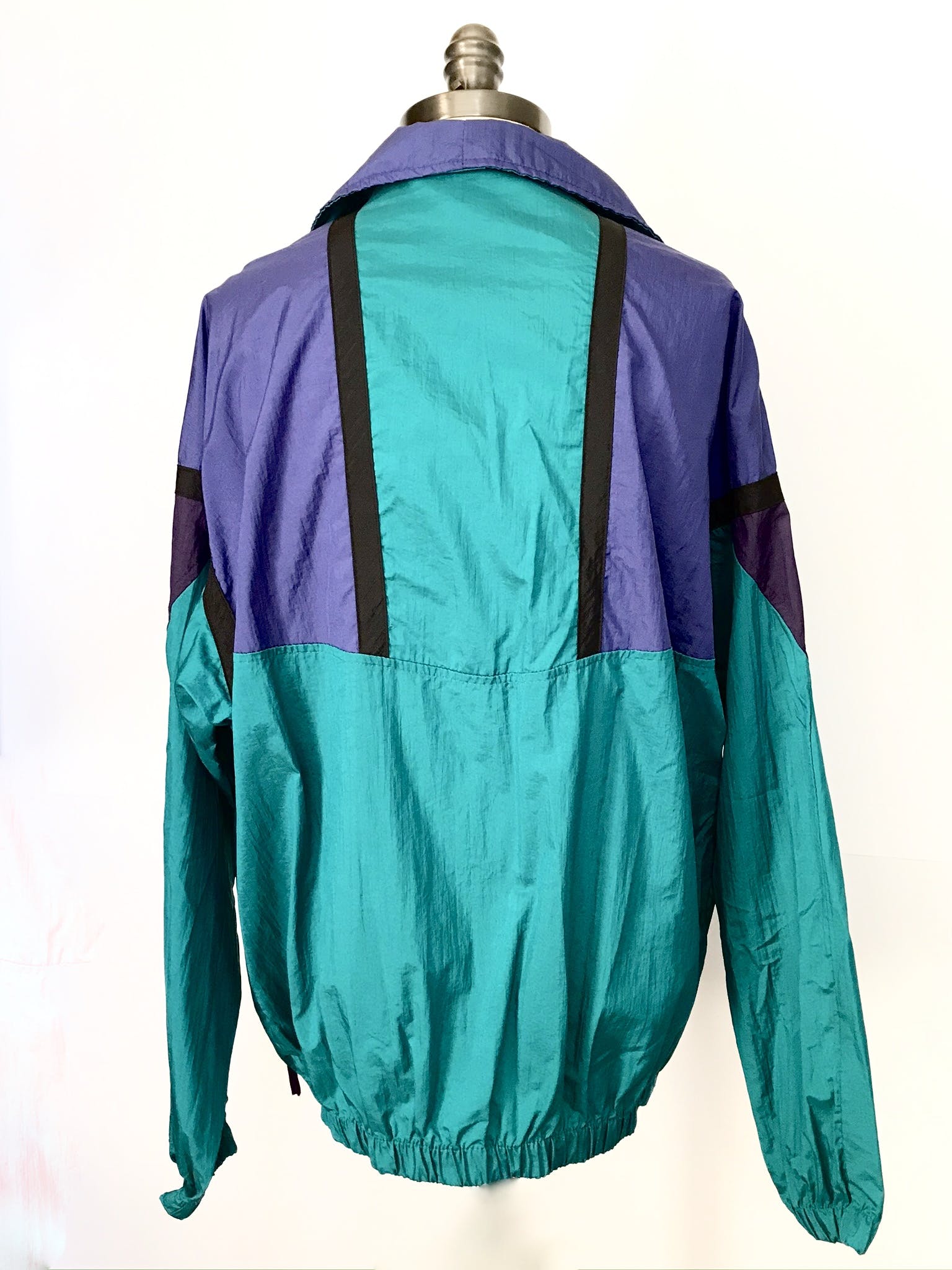 90’s Teal Purple and Black Windbreaker by Columbia – Thrilling