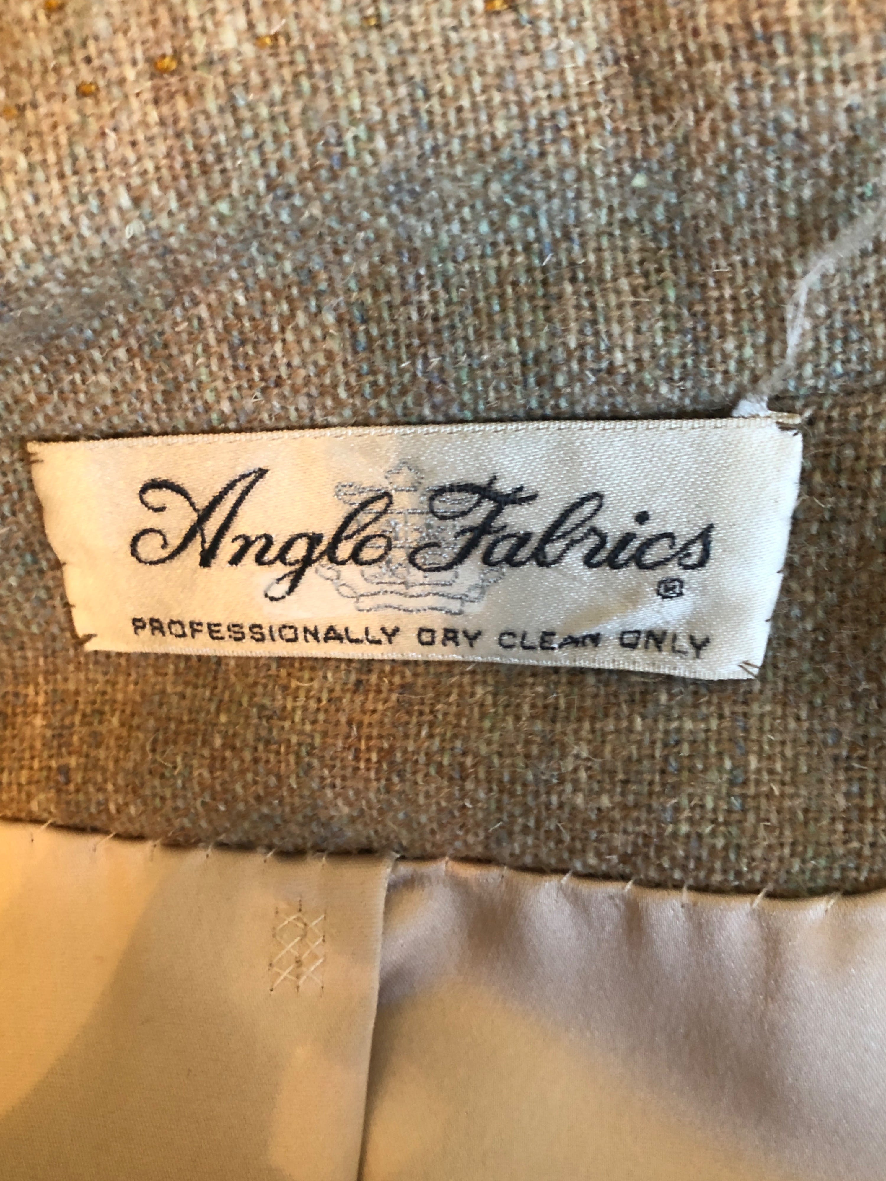 Vintage 50’s Oatmeal Wool Coat by Anglo Fabrics | Shop THRILLING