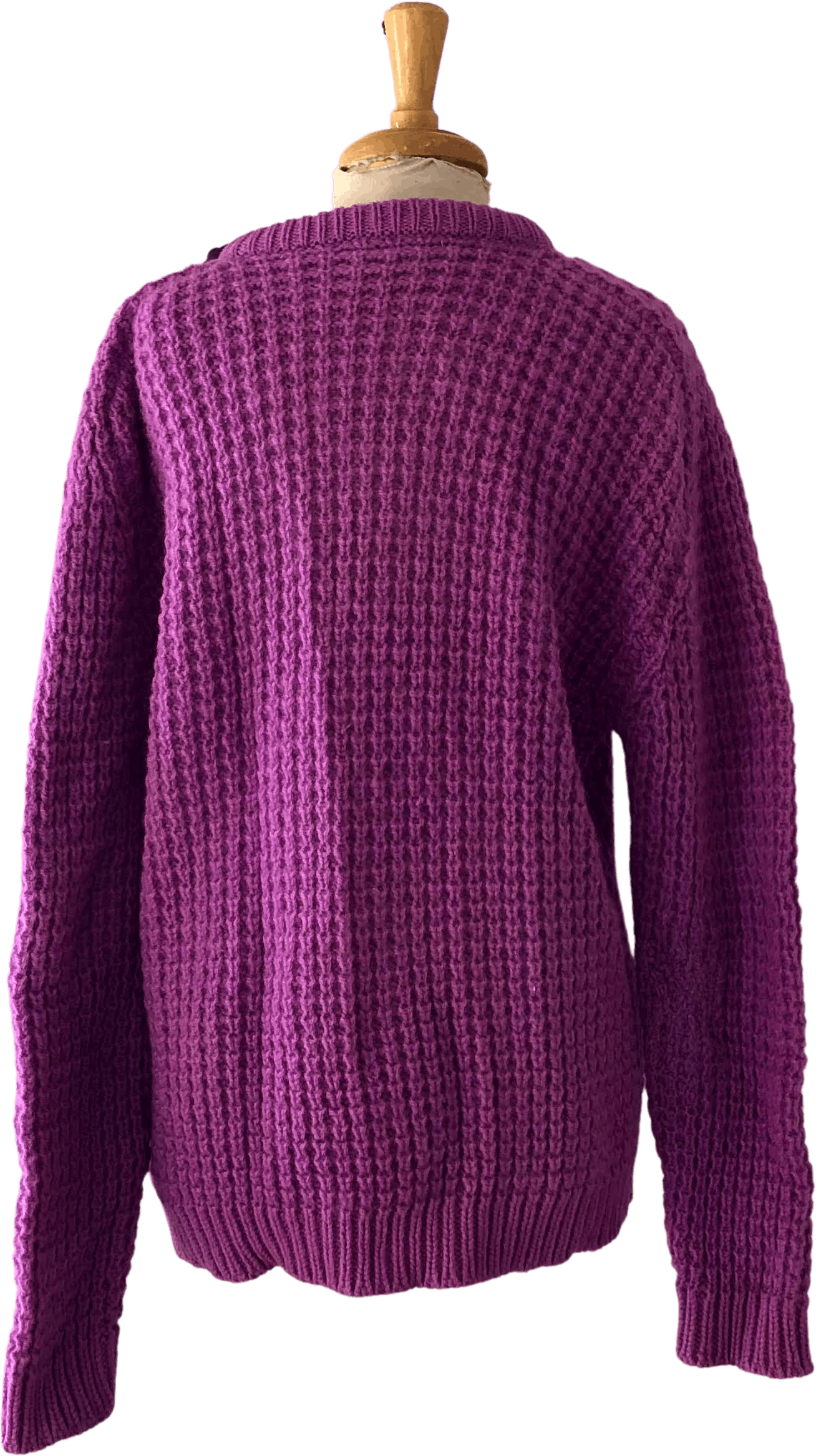 Vintage 60’s Oversized Light Purple Chunky Knit Irish Fisherman Sweater ...