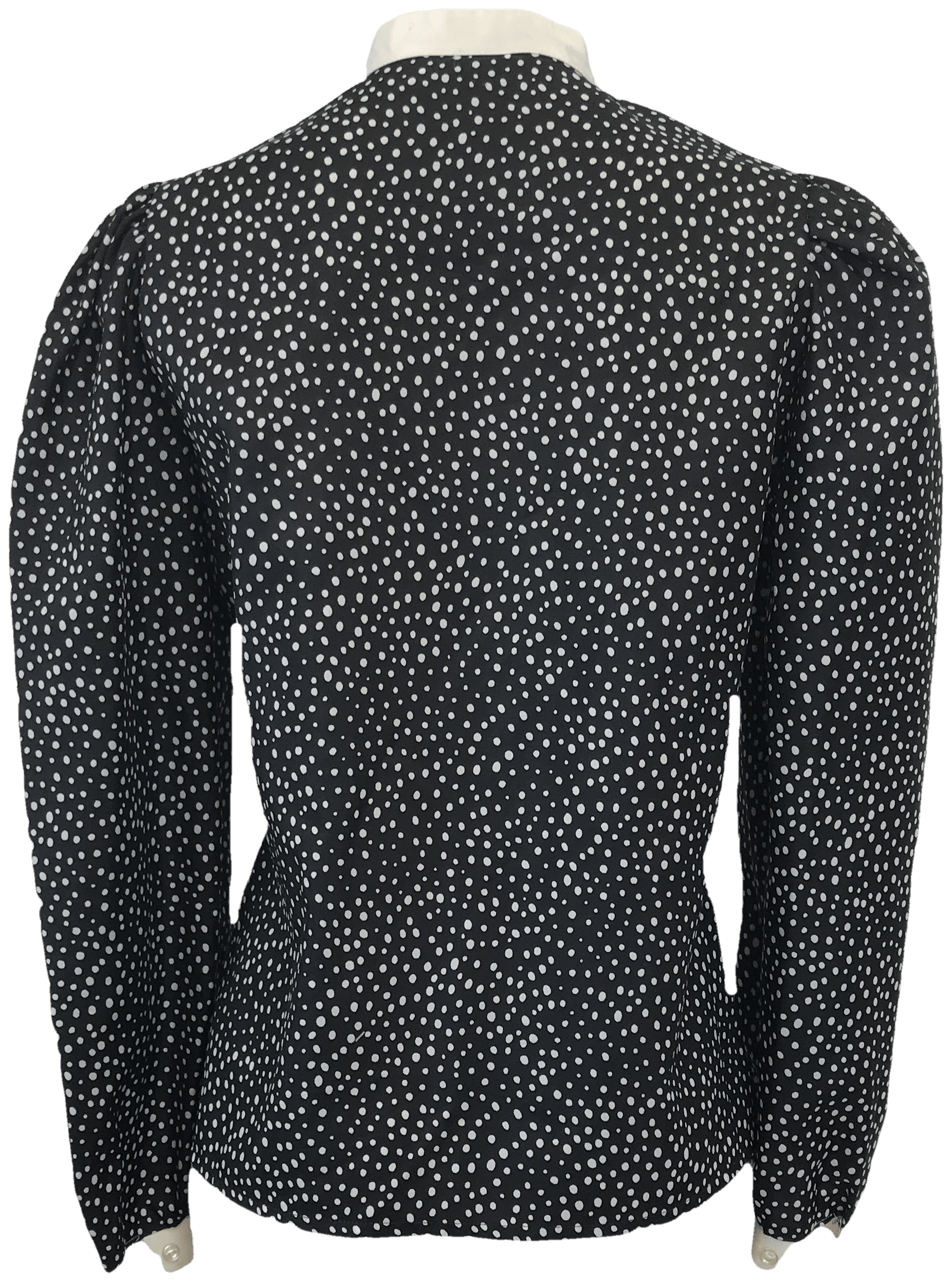 Vintage 80's Black and White Polka Dot Button Up by Kassie | Shop THRILLING