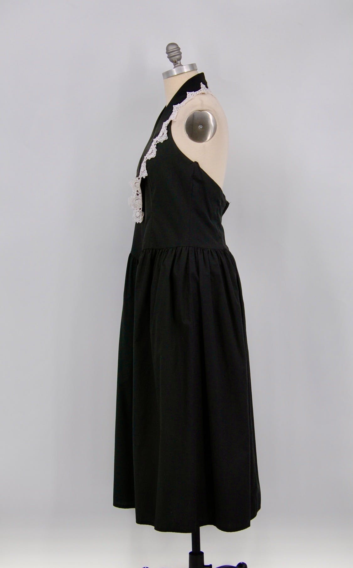 Vintage 80’s Black Polyester Sleeveless Dress by Scott McClintock ...