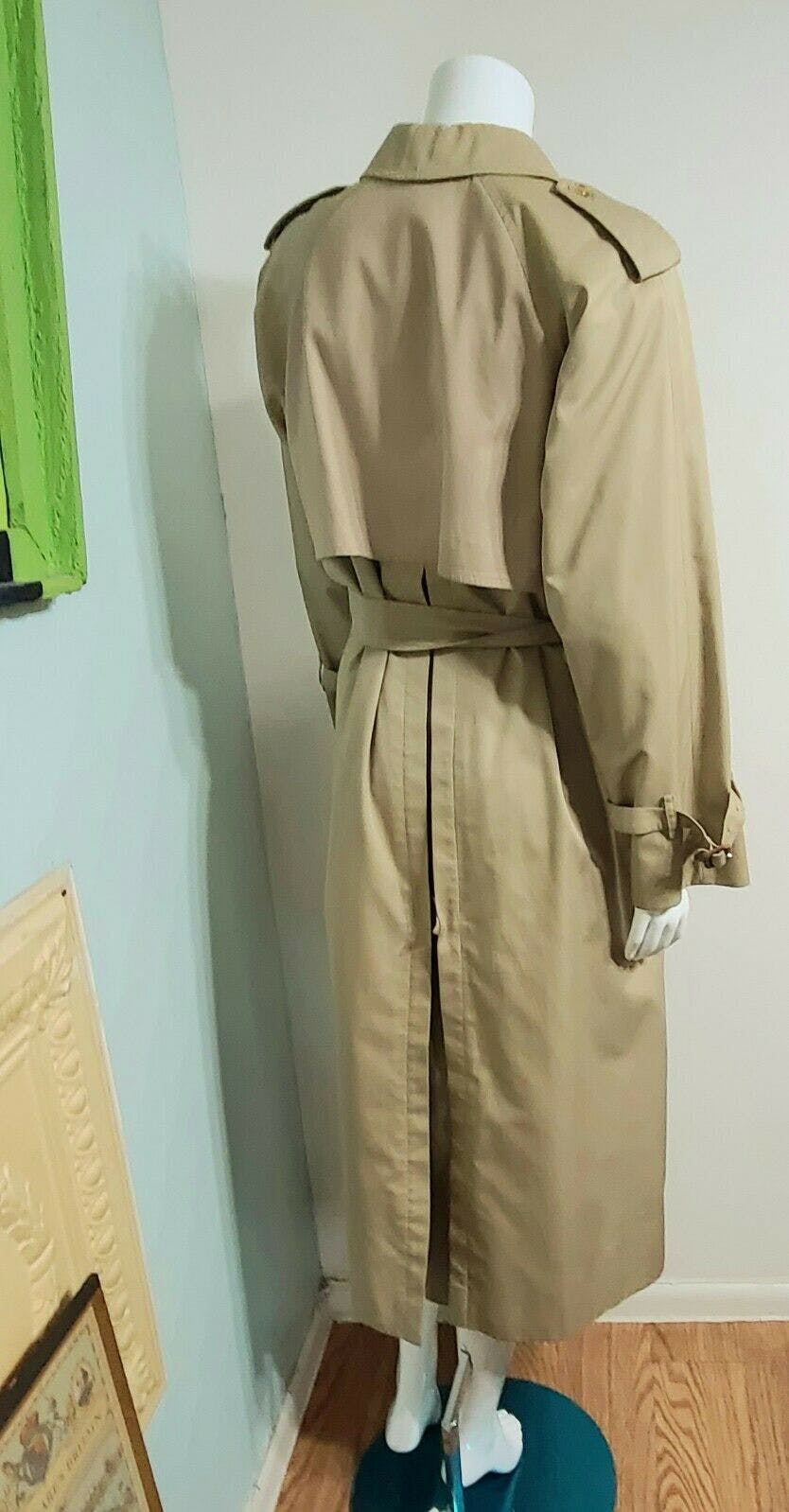 Vintage 90's Iconic Classic Khaki and Nova Check Trench Coat by ...