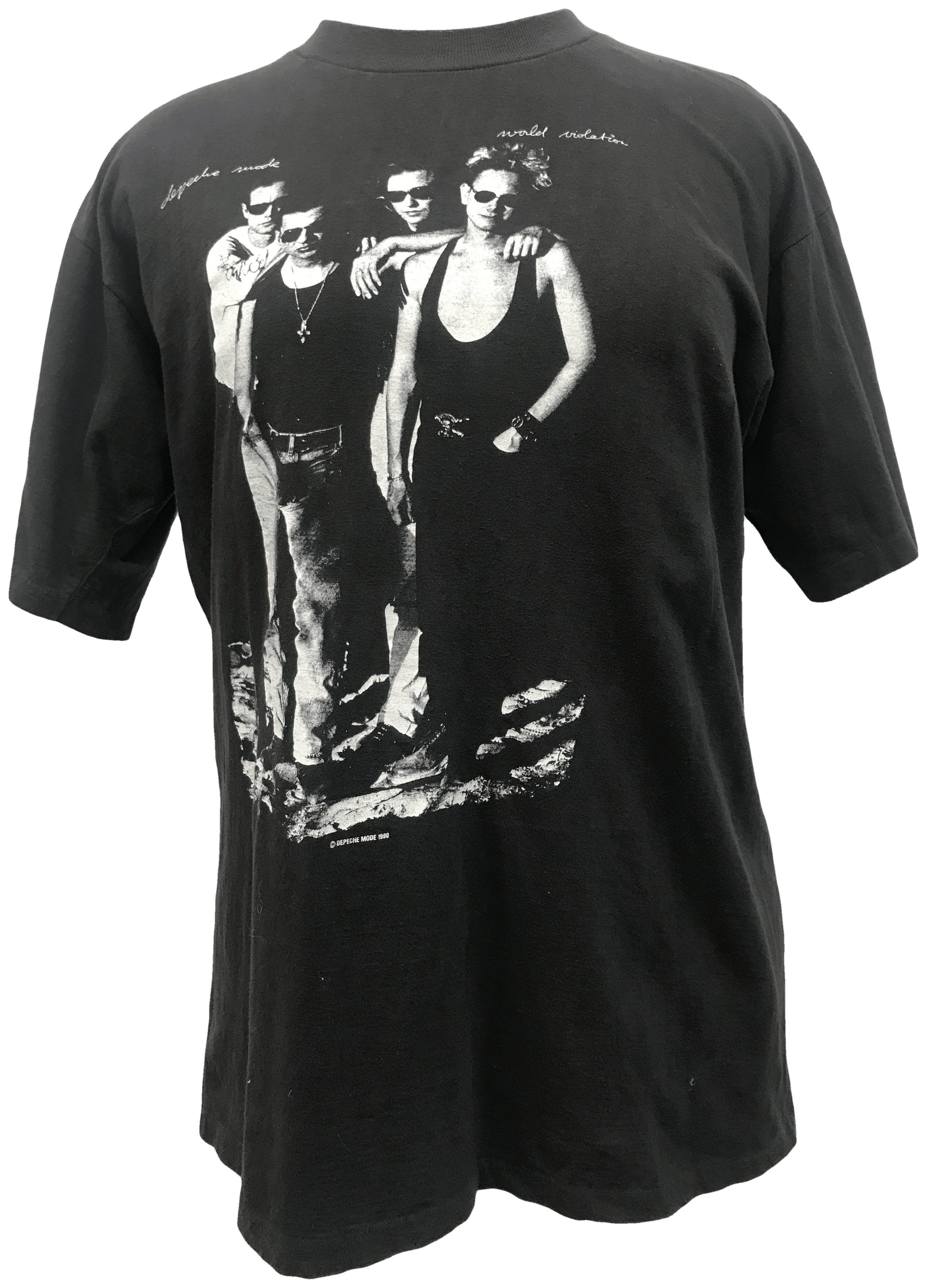 ERASURE Tシャツ バンド 90s ビンテージ depeche mode柄デザインプリント