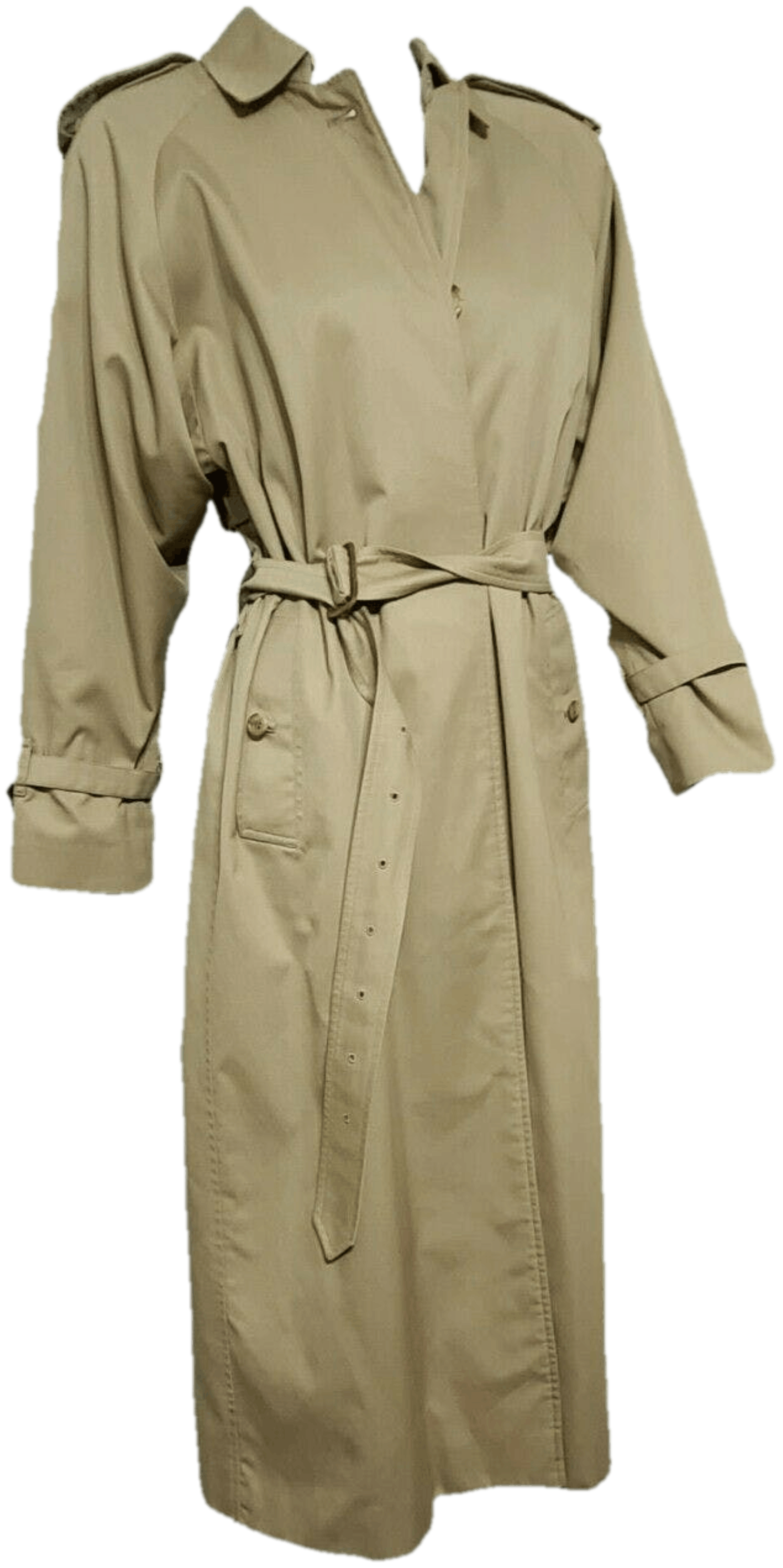 Vintage 90's Iconic Classic Khaki and Nova Check Trench Coat by ...