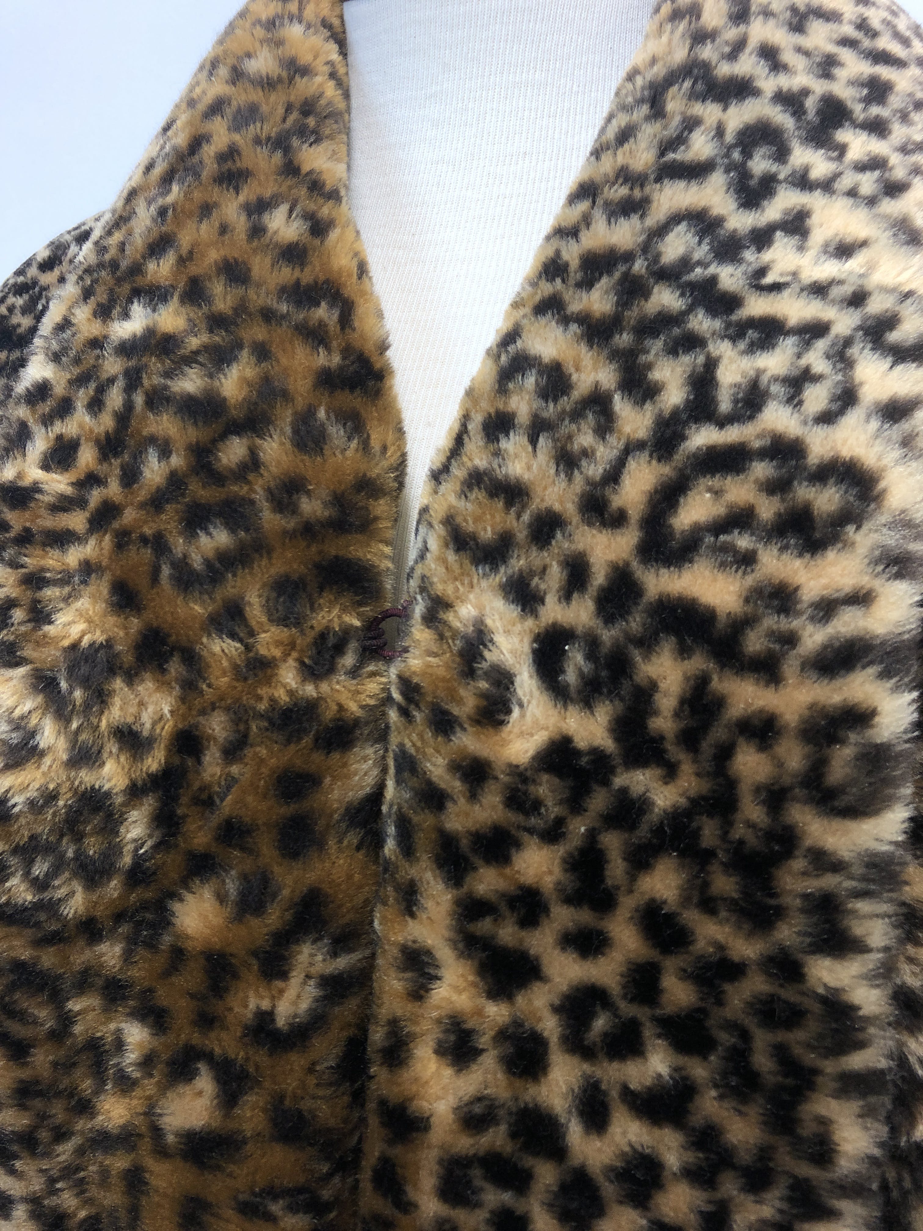 Vintage 80's Leopard Print Faux Fur Coat by Monterey Fashion | Shop ...